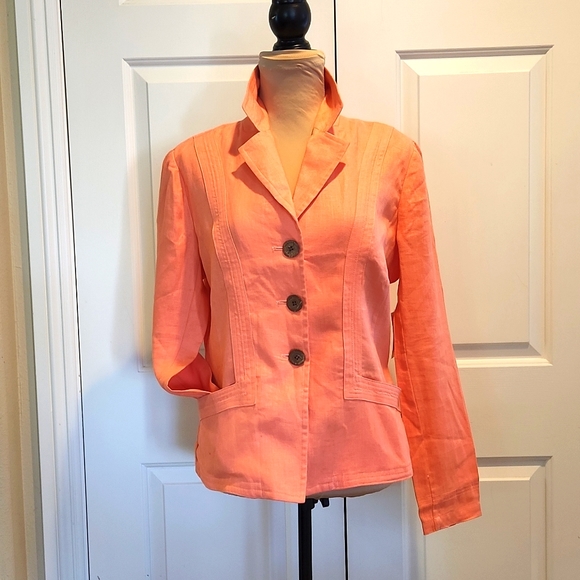 NWT Neiman Marcus Exclusive, linen jacket, 12 - Picture 2 of 8